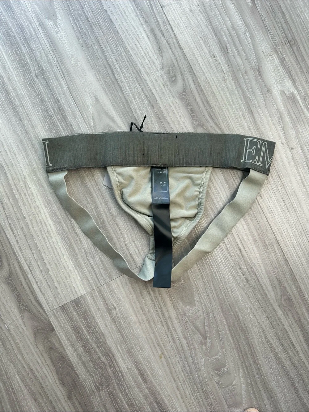 Emporio Armani | Men’s Megalogo Jockstrap Olive Green  (Small)